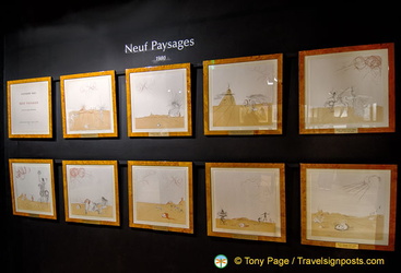 Neuf Paysages - Etchings by Dalí